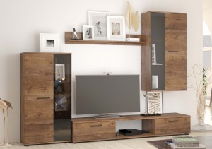 Meblościanka rtv Salsa DL01 Dąb Lefkas