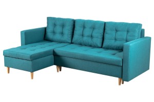 Narożnik rozkładany Oslo Turkusowy