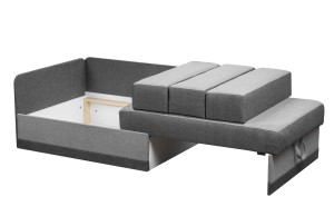 Narożnik z funkcją spania Kacper Grafit/Szary