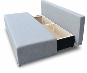 Sofa rozkładana sprężyny bonell Komfort Szara