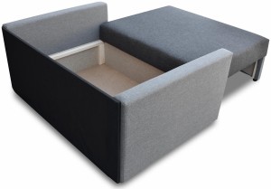 Fotel rozkładany Tedi 1 Szara/Grafitowa