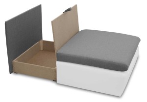 Sofa jednoosobowa do spania Toledo Turkusowy/Biały