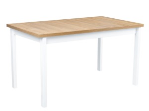 Stół rozkładany ALB2L 140/180x80 Biały/Dąb Grandson