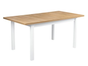Stół rozkładany ALB2L 140/180x80 Biały/Dąb Grandson