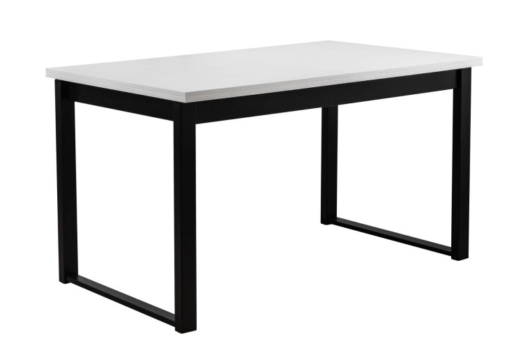 Stół rozkładany ALB3L 140/180x80 Czarny/Biały