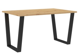 Stół loftowy Cezar 138x67 Dąb Artisan