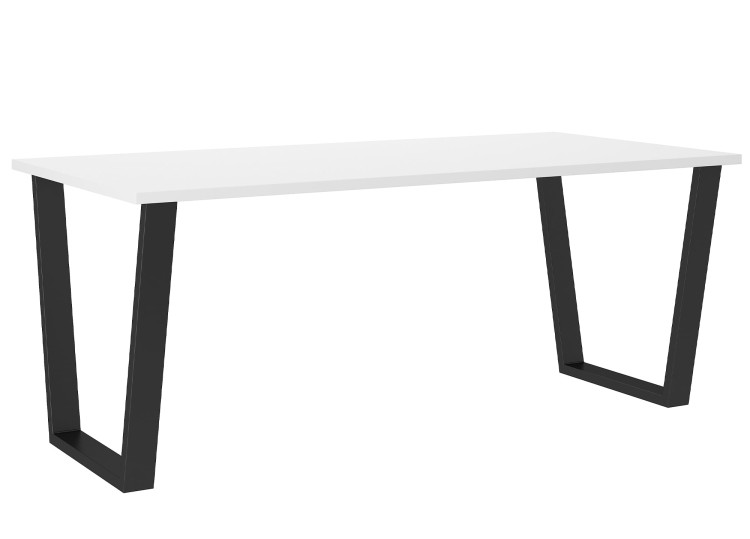 Stół loftowy Cezar 185x67 Biały