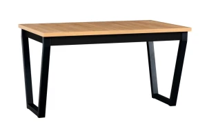 Stół rozkładany 140/180x80 IKON 2 Czarny/Dąb Artisan