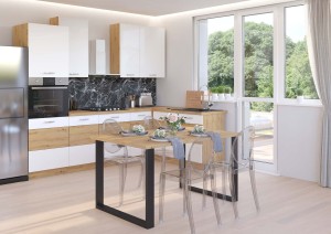 Stół loftowy Imperial 138x67 Dąb Artisan