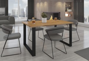 Stół loftowy Imperial 138x90 Dąb Lancelot