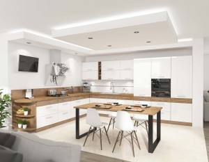 Stół loftowy Imperial 185x90 Dąb Lancelot