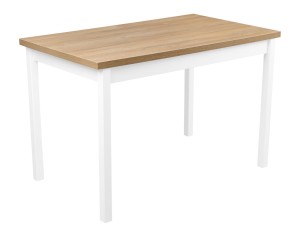 Stół drewniany MAX3L 120x70 Biały/Dąb Grandson