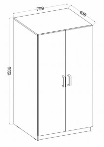 Szafa Malta 108 2D Dąb Artisan