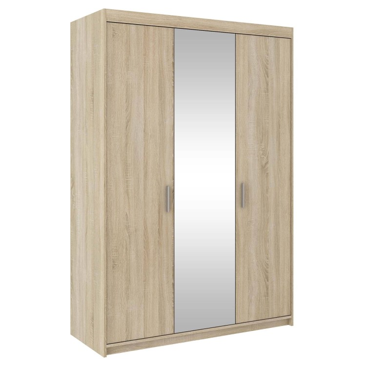 Szafa trzydrzwiowa z lustrem Elena Dąb Sonoma