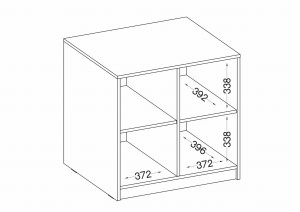 Szafka Malta 102 2F Dąb Artisan/Szary