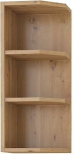 Szafka górna do kuchni otwarta zakończenie 30 G-72 ZAK Dąb Artisan