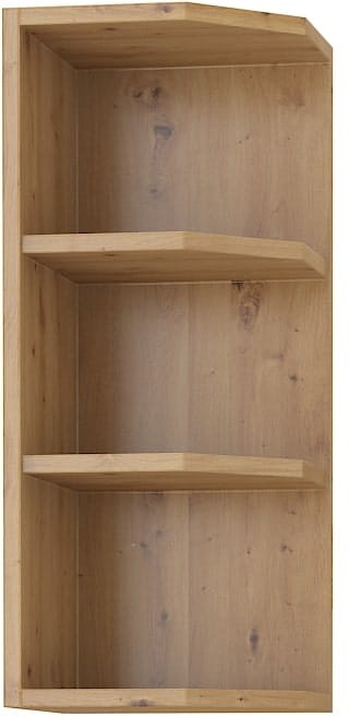 Szafka górna do kuchni otwarta zakończenie 30 G-72 ZAK Dąb Artisan