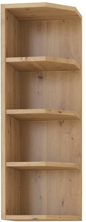 Szafka górna do kuchni otwarta zakończenie 30 G-90 ZAK Dąb Artisan