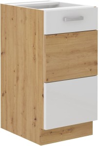 Szafka stojąca do kuchni ARTISAN HG 40 D 1F Biały/Dąb Artisan
