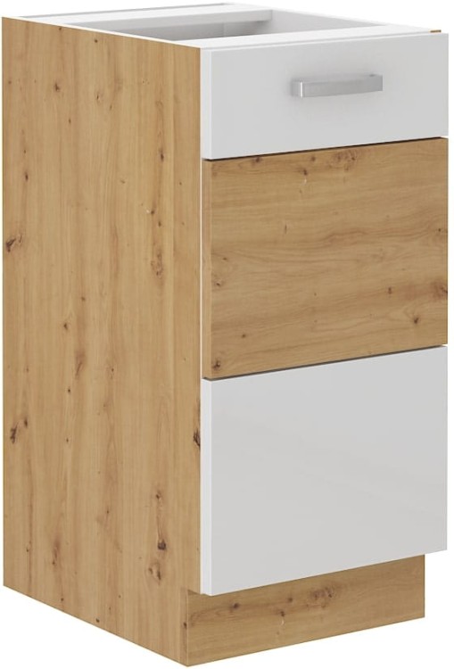 Szafka stojąca do kuchni ARTISAN HG 40 D 1F Biały/Dąb Artisan