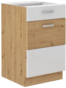 Szafka stojąca do kuchni z szufladą ARTISAN HG 50 D 1F 1S Biały/Dąb Artisan
