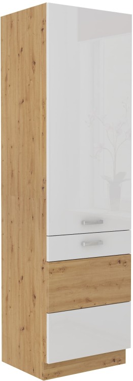 Szafka kominowa do kuchni ARTISAN HG 60 DK-210 2F Biały/Dąb Artisan