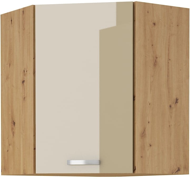 Szafka górna do kuchni narożna ARTISAN HG 58x58 GN-90 1F Cappucino/Dąb Artisan