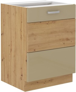 Szafka stojąca do kuchni ARTISAN HG 60 D 1F Cappucino/Dąb Artisan