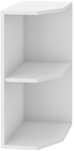 Szafka stojąca do kuchni otwarta zakończenie 30 D ZAK Biały