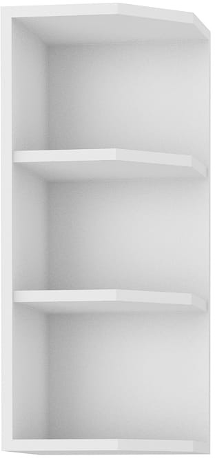 Szafka górna do kuchni otwarta zakończenie 30 G-72 ZAK Biały