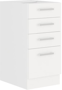 Szafka stojąca do kuchni z 4 szufladami EKO 40 D 4S Biały