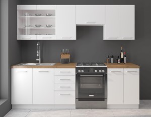 Szafka kominowa do kuchni EKO 60 DK-210 2F Biały
