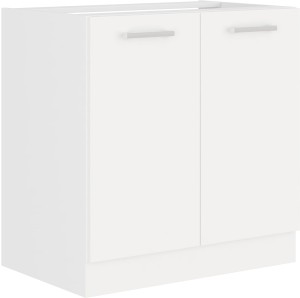 Szafka stojąca do kuchni pod zlew EKO 80 ZL 2F BB Biały