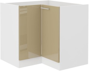 Szafka stojąca do kuchni narożna LARA 89x89 DN 1F Cappucino/Biały