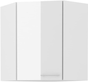 Szafka górna do kuchni narożna LARA 58x58 GN-72 1F Biały/Biały