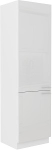 Szafka kominowa do kuchni LARA 60 DK-210 2F Biały/Biały