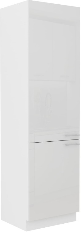 Szafka kominowa do kuchni LARA 60 DK-210 2F Biały/Biały
