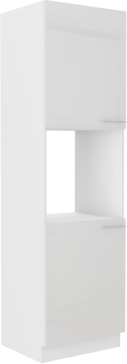Szafka kominowa do kuchni na piekarnik LARA 60 DP-210 2F Biały/Biały