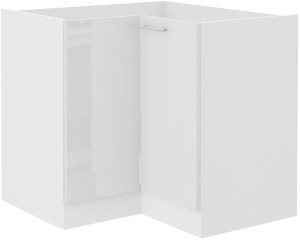 Szafka stojąca do kuchni narożna LARA 89x89 DN 1F Biały/Biały