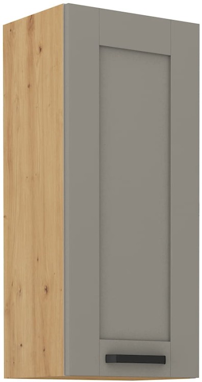 Szafka górna do kuchni LUNA 40 G-90 1F Gliniasty Szary/Dąb Artisan