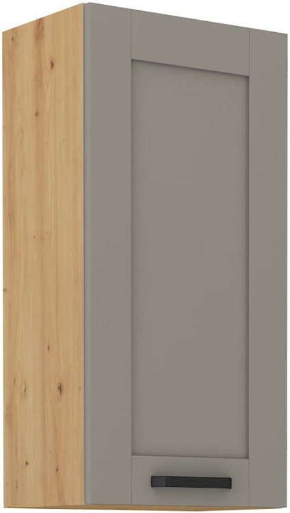Szafka górna do kuchni LUNA 45 G-90 1F Gliniasty Szary/Dąb Artisan