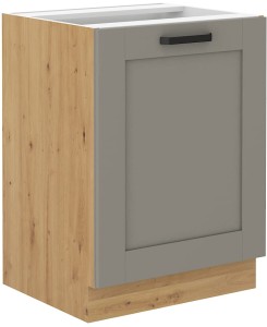 Szafka stojąca do kuchni LUNA 60 D 1F BB Gliniasty Szary/Dąb Artisan