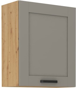 Szafka górna do kuchni LUNA 60 G-72 1F Gliniasty Szary/Dąb Artisan