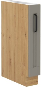 Szafka stojąca do kuchni LUNA 15 D CARGO Gliniasty Szary/Dąb Artisan