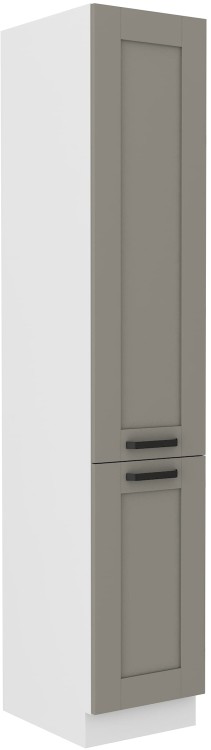 Szafka kominowa do kuchni LUNA 40 DK-210 2F Gliniasty Szary/Biały