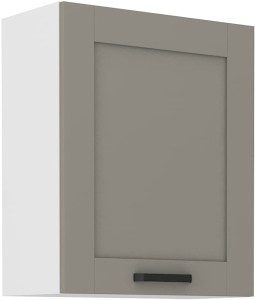 Szafka górna do kuchni LUNA 60 G-72 1F Gliniasty Szary/Biały