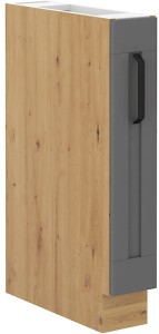 Szafka stojąca do kuchni LUNA 15 D CARGO Szary/Dąb Artisan