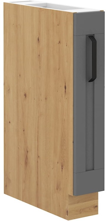 Szafka stojąca do kuchni LUNA 15 D CARGO Szary/Dąb Artisan