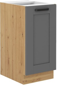 Szafka stojąca do kuchni LUNA 40 D 1F BB Szary/Dąb Artisan
