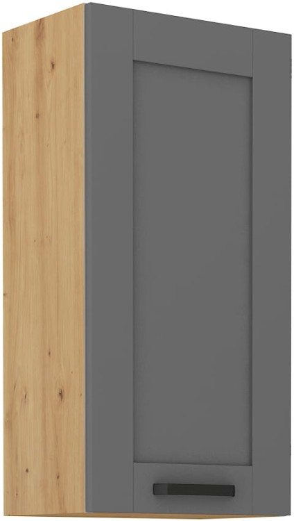Szafka górna do kuchni LUNA 45 G-90 1F Szary/Dąb Artisan